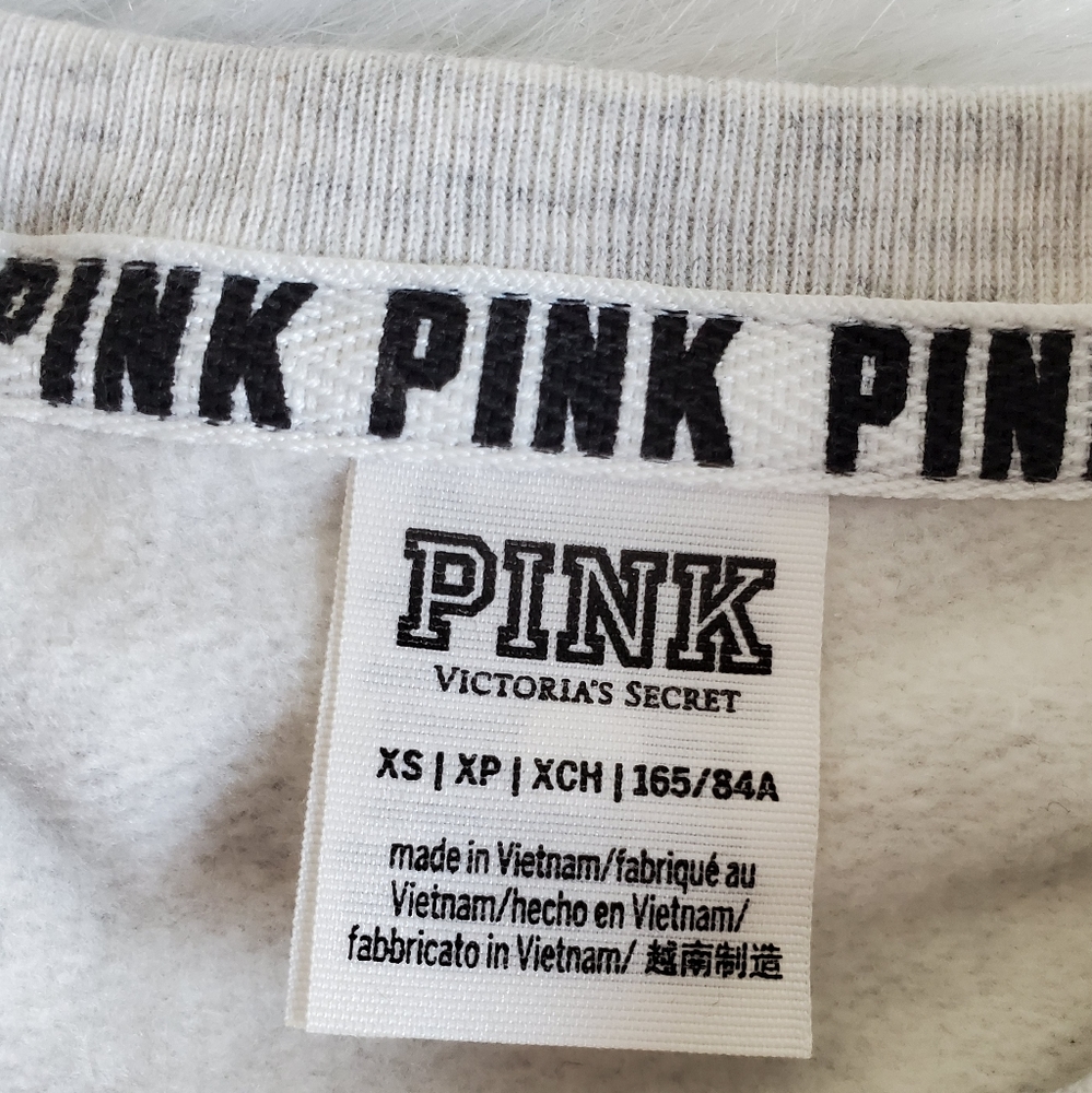 PINK VICTORIA'S SECRET SWEATSHIRT SIZE XS. - Picture 3 of 5